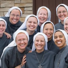 joyful young nuns